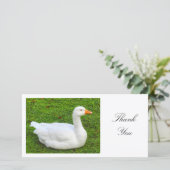 Witte Gans - Dank je Bedankkaart (Staand voorkant)