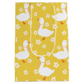 Witte Gans en Daisies Medium Cadeauzakje (Achterkant)