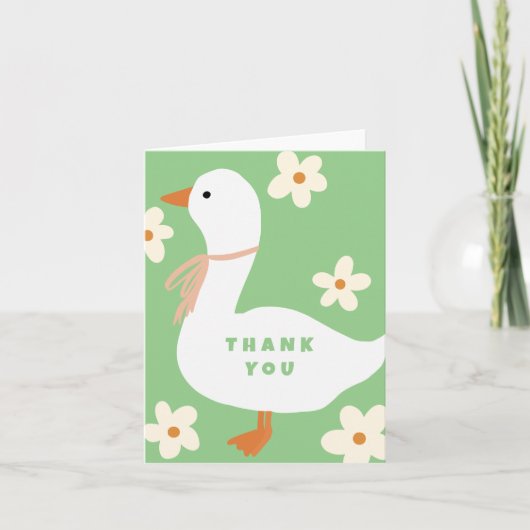 Witte Gans en Madeliefjes Dank Je Groen (Voorkant)