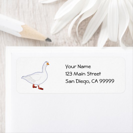 Witte gans etiket (Insitu)