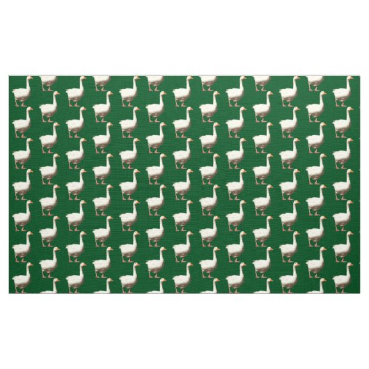 Witte Gans - Groen Stof (Yard (91,4 cm))