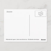 Witte gans nabij vijver briefkaart (Achterkant)