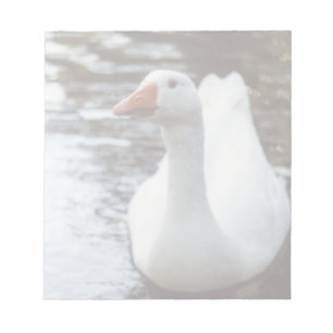 Witte gans notitieblok