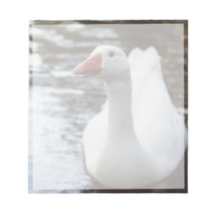Witte gans notitieblok