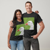 Witte gans t-shirt (Unisex)