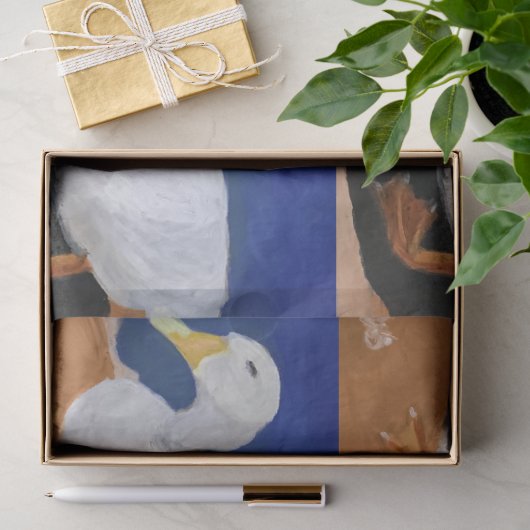 Witte Gans Tissuepapier (Geschenk)