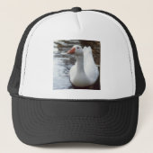 Witte gans trucker pet (Voorkant)