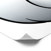 Witte Gans Van Achteren Domme Vogel Poster (Hoek)