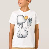Witte Gans Van Achteren Domme Vogel T-shirt (Voorkant)
