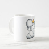 Witte Gans Vanachter Domme Vogel Koffiemok (Voorkant links)