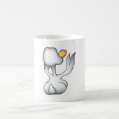 Witte Gans Vanachter Domme Vogel Koffiemok (Center)