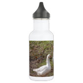 Witte ganzen waterfles (Links)