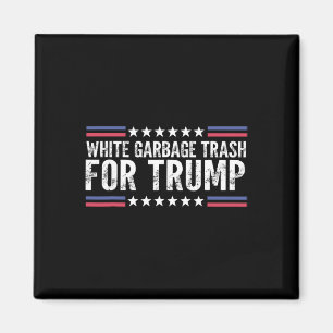 Witte Garage Afval Stem Trump Voor President Magneet