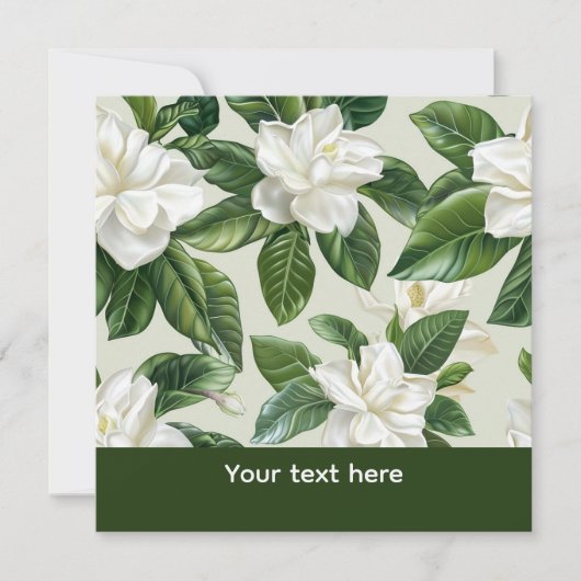 Witte Gardenia Bloemen (Voorkant)