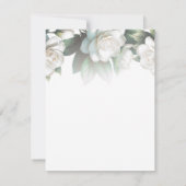 Witte Gardenia Bloemen Elegant Bloemen Bloemen Bru Kaart (Achterkant)