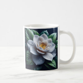 Witte Gardenia Bloemen Koffiemok