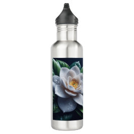 Witte Gardenia Bloemen Waterfles