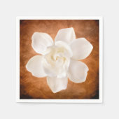 Witte Gardenia Bloesem Bloesem Bloemen Servet (Voorkant)