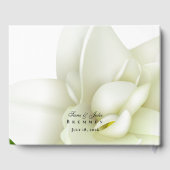 Witte Gardenia Bruiloft Gastenboek (Achterkant)