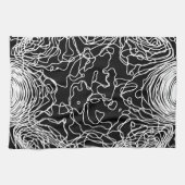 Witte garen keukenhanddoeken (Horizontaal)