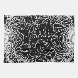 Witte garen keukenhanddoeken