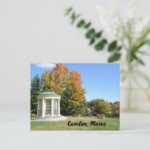 witte gazebo in het najaar briefkaart (Staand voorkant)
