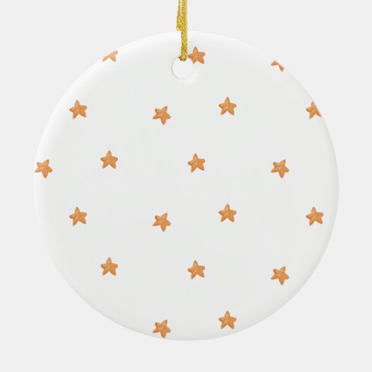 Witte Geboorte Religieuze Kerstmis Keramisch Ornament (Achterkant)