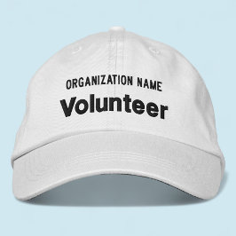 Witte Geborduurde Volunteerspet Verstelbare Pet
