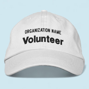 Witte Geborduurde Volunteerspet Verstelbare Pet