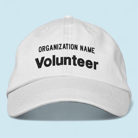 Witte Geborduurde Volunteerspet Verstelbare Pet