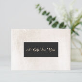 Witte geborsteld marmer Elegant Spa Cadeaucertific (Staand voorkant)
