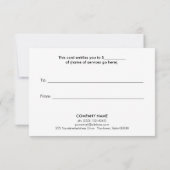 Witte geborsteld marmer Elegant Spa Cadeaucertific (Achterkant)