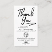 Witte geborstelde de orde van de logo van de manus visitekaartje (Voorkant)