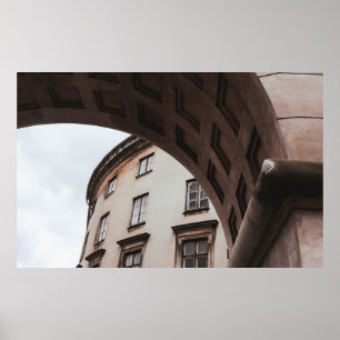 WITTE GEBOUWDE BOUW POSTER