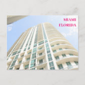 Witte gebouwen blauwe lucht Miami Florida reizen Feestdagenkaart (Voorkant)