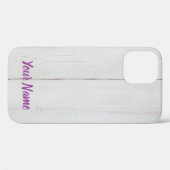 Witte gebruikte  houtstructuur als achtergrond Case-Mate iPhone case (Achterkant (horizontaal))