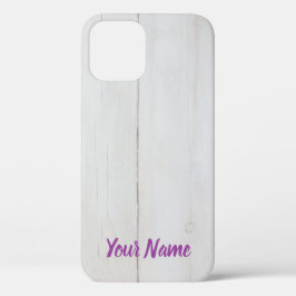 Witte gebruikte  houtstructuur als achtergrond Case-Mate iPhone case