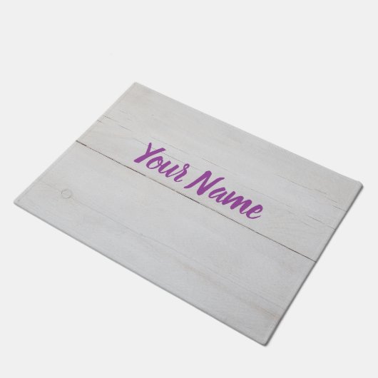 Witte gebruikte houtstructuur als achtergrond deurmat (Schuin)