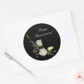 Witte gedicht 2 ronde sticker (Envelop)