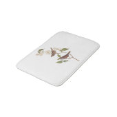 Witte geduroteerde mousserende audubon-vogels met  badmat (Gekanteld)