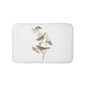 Witte geduroteerde mousserende audubon-vogels met  badmat (Voorkant)