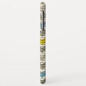 WITTE GEEL GRIJS BLAUWE MOSAISCHE CHEVRONNEN Case-Mate iPhone CASE (Achterkant/links)