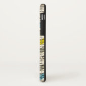 WITTE GEEL GRIJS BLAUWE MOSAISCHE CHEVRONS GEM MON Case-Mate iPhone CASE (Achterkant/links)