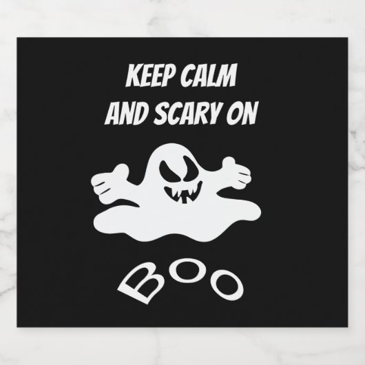 Witte geest bier etiket (Enkel label)