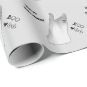 Witte Geest Boo Cadeaupapier (Rol Hoek)