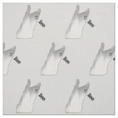 Witte Geest Boo Stof (Swatch)