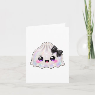 Witte Geest Dumpling Zachte Halloween Zwarte