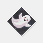 Witte Geest Lieve Halloween Feest Servet (Hoek)