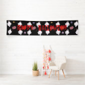 Witte Geest & Pompoen Banner – Halloween Decoratie (Insitu)