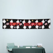 Witte Geest & Pompoen Banner – Halloween Decoratie (Beurs)
